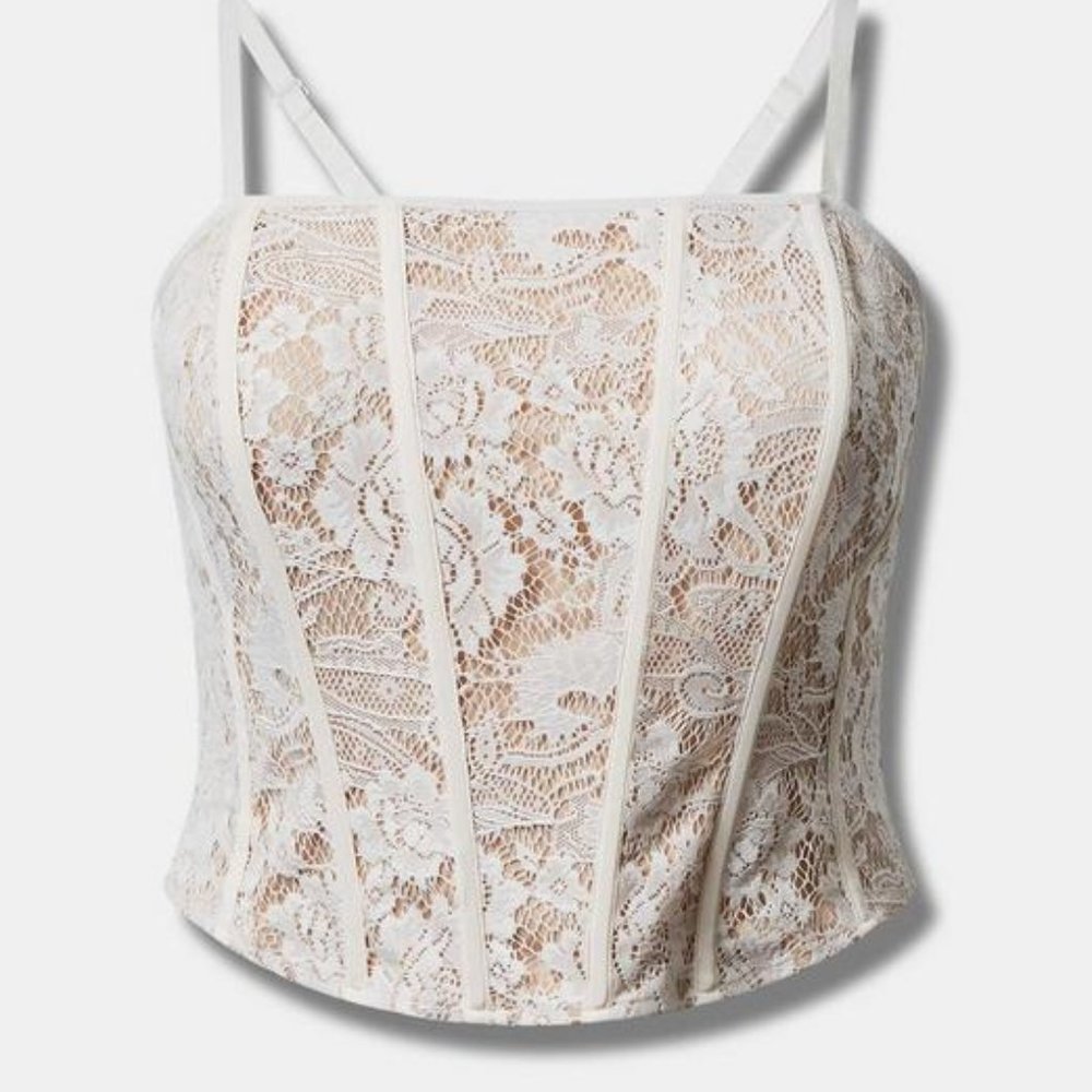 Lace Corset Crop Top